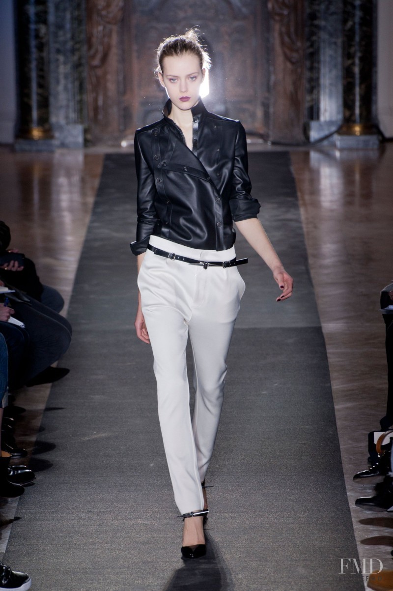 Esther Heesch featured in  the Anthony Vaccarello fashion show for Autumn/Winter 2013