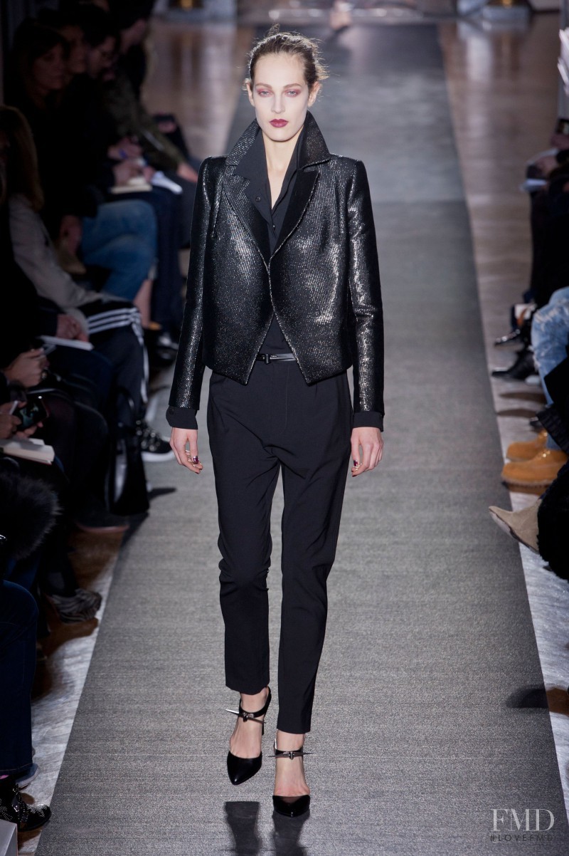 Othilia Simon featured in  the Anthony Vaccarello fashion show for Autumn/Winter 2013