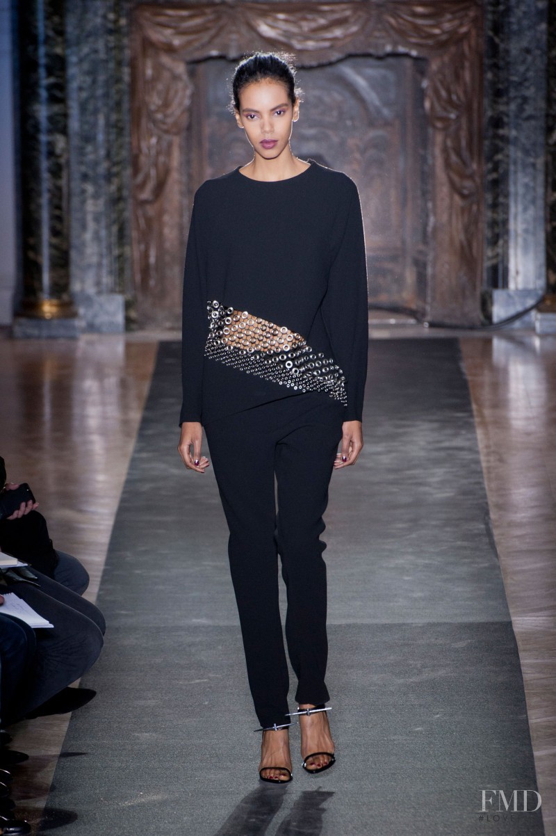 Grace Mahary featured in  the Anthony Vaccarello fashion show for Autumn/Winter 2013