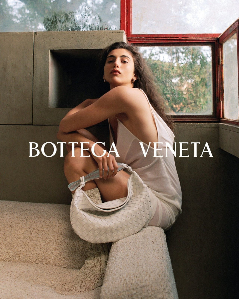 Paola Manes featured in  the Bottega Veneta advertisement for Autumn/Winter 2023
