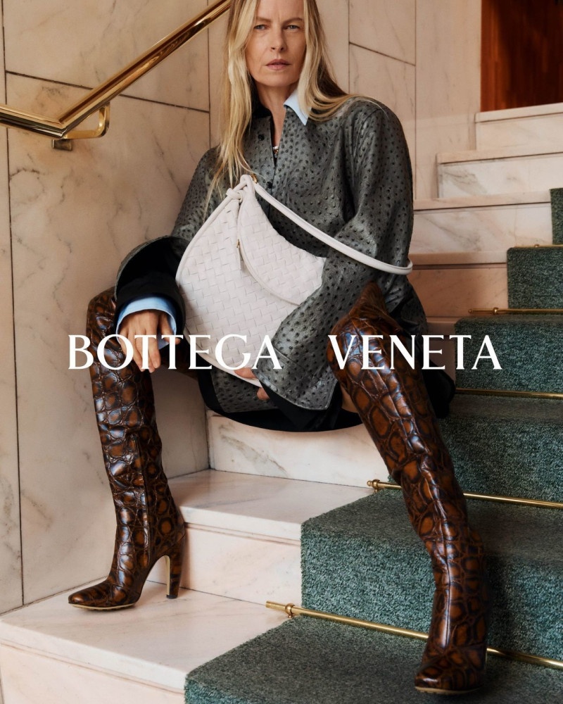 Emma Balfour featured in  the Bottega Veneta advertisement for Autumn/Winter 2023