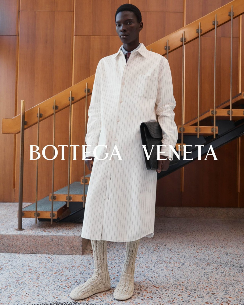 Dara Gueye featured in  the Bottega Veneta advertisement for Autumn/Winter 2023