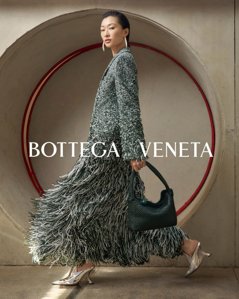 Chu Wong featured in  the Bottega Veneta advertisement for Autumn/Winter 2023