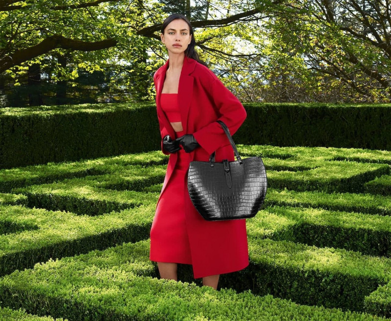 Irina Shayk featured in  the Furla advertisement for Autumn/Winter 2023