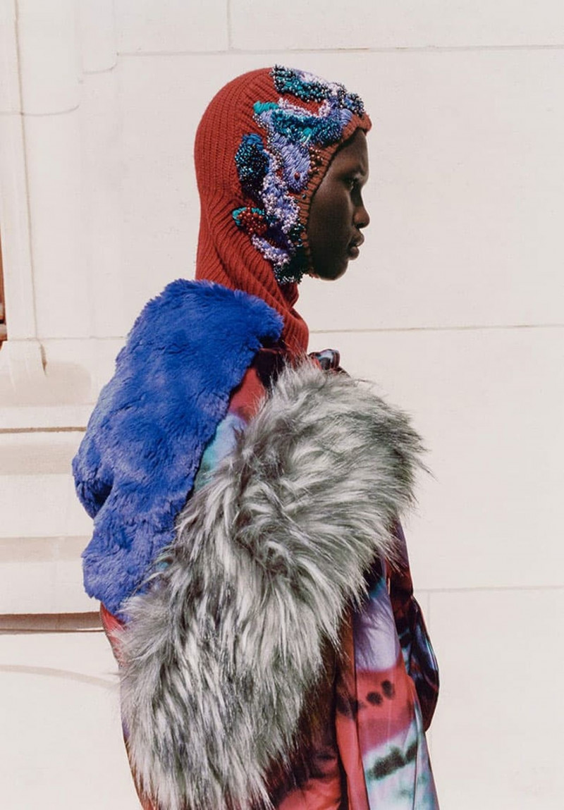 Amar Akway featured in  the Altuzarra advertisement for Autumn/Winter 2023