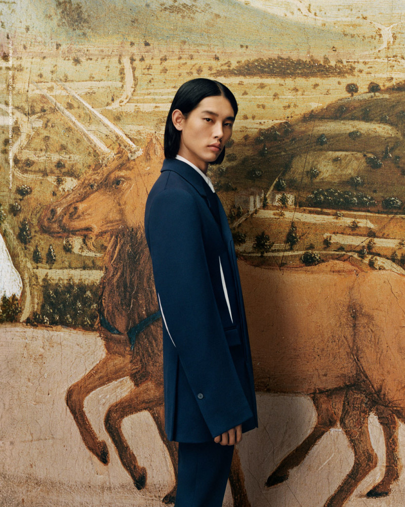 Taemin Park featured in  the Salvatore Ferragamo New Renaissance advertisement for Autumn/Winter 2023