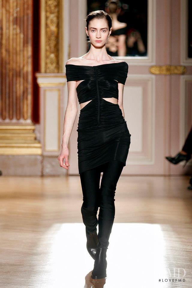 Marine Deleeuw featured in  the Barbara Bui fashion show for Autumn/Winter 2013