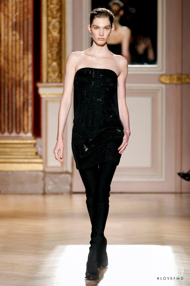 Irina Nikolaeva featured in  the Barbara Bui fashion show for Autumn/Winter 2013