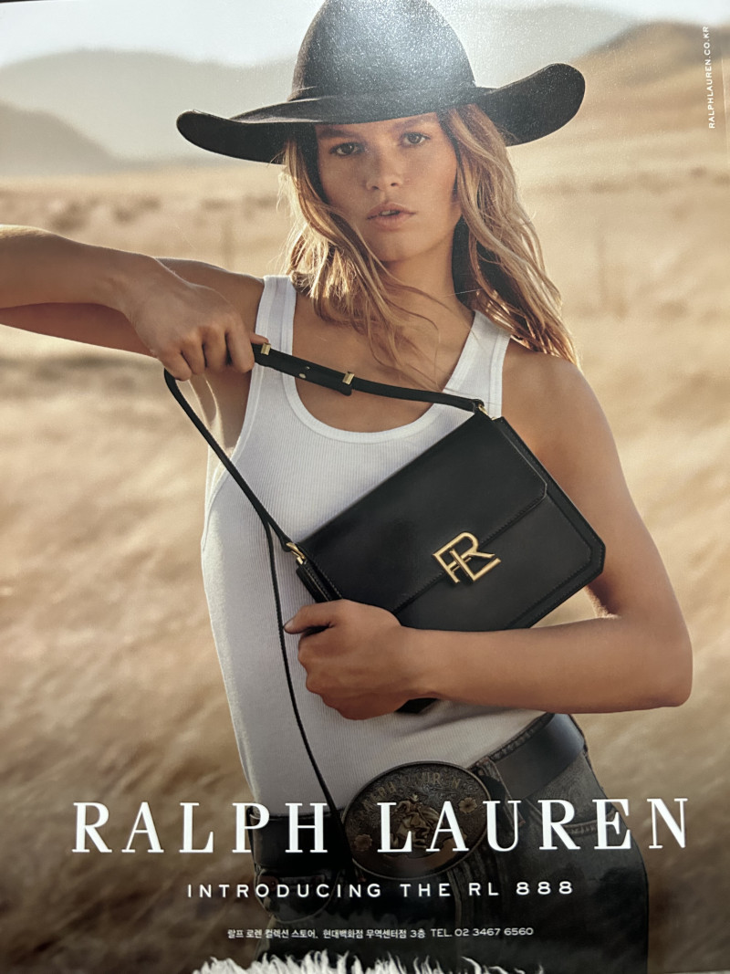Anna Ewers featured in  the Ralph Lauren The 888 House  advertisement for Autumn/Winter 2023
