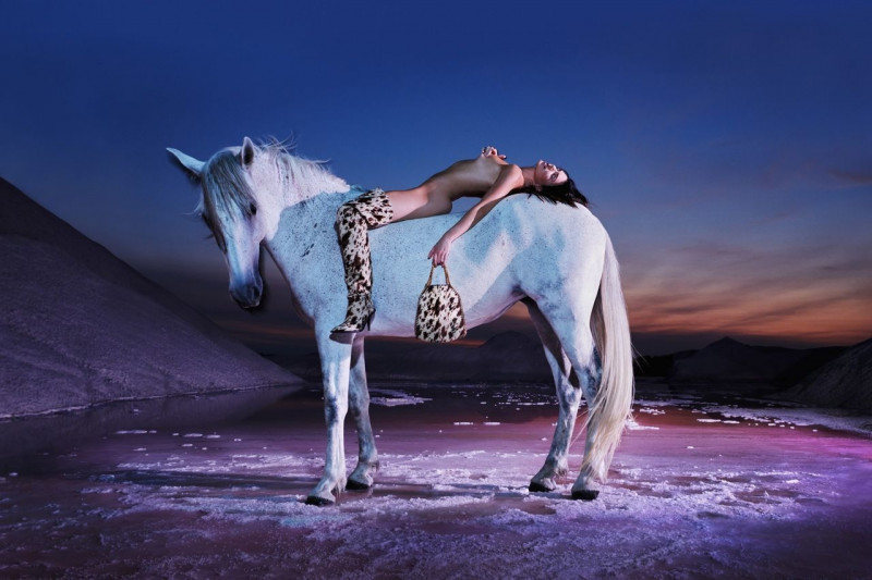 Kendall Jenner featured in  the Stella McCartney Horse Power advertisement for Autumn/Winter 2023