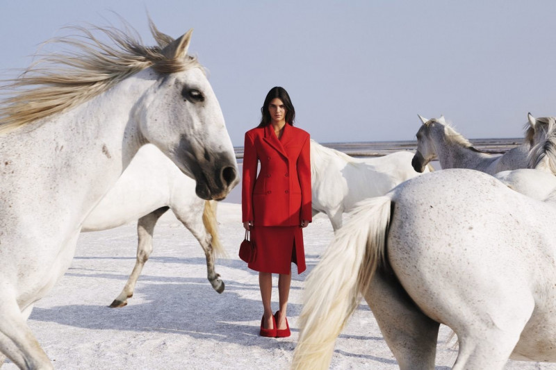 Kendall Jenner featured in  the Stella McCartney Horse Power advertisement for Autumn/Winter 2023