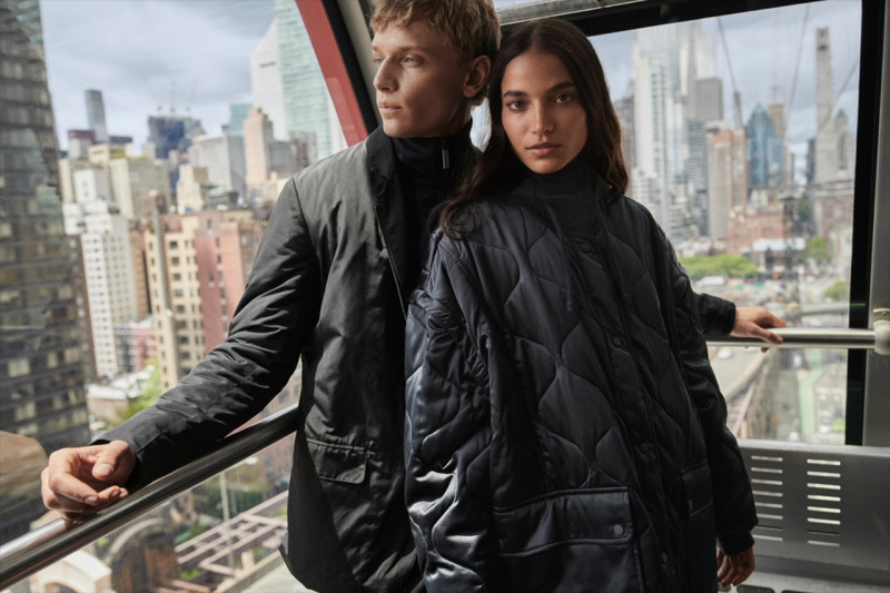 Peter Dupont featured in  the DKNY advertisement for Autumn/Winter 2023