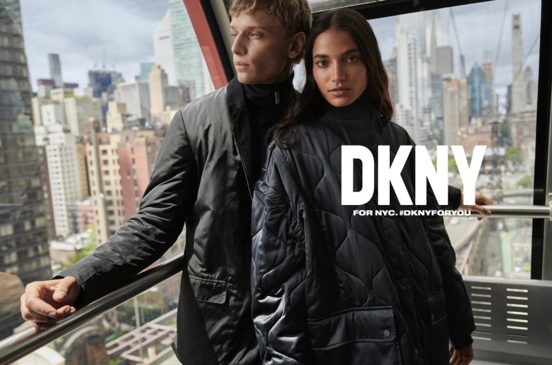 Peter Dupont featured in  the DKNY advertisement for Autumn/Winter 2023