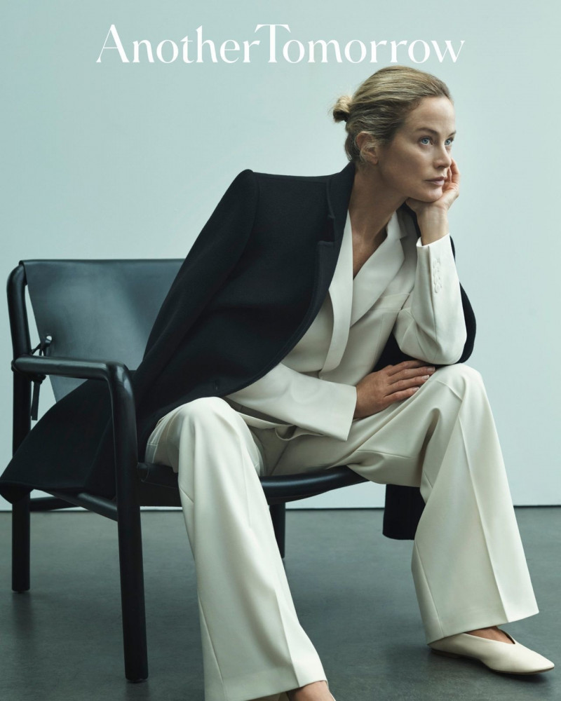 Carolyn Murphy featured in  the Another Tomorrow The Foundation advertisement for Autumn/Winter 2023