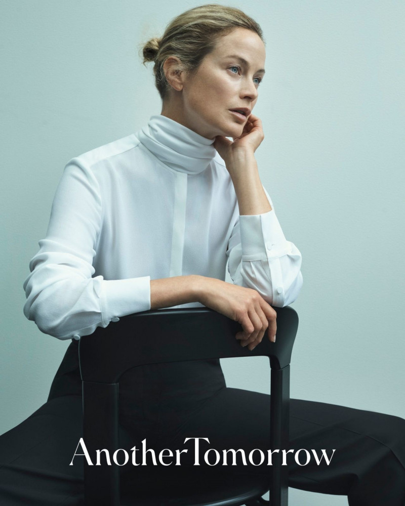 Carolyn Murphy featured in  the Another Tomorrow The Foundation advertisement for Autumn/Winter 2023
