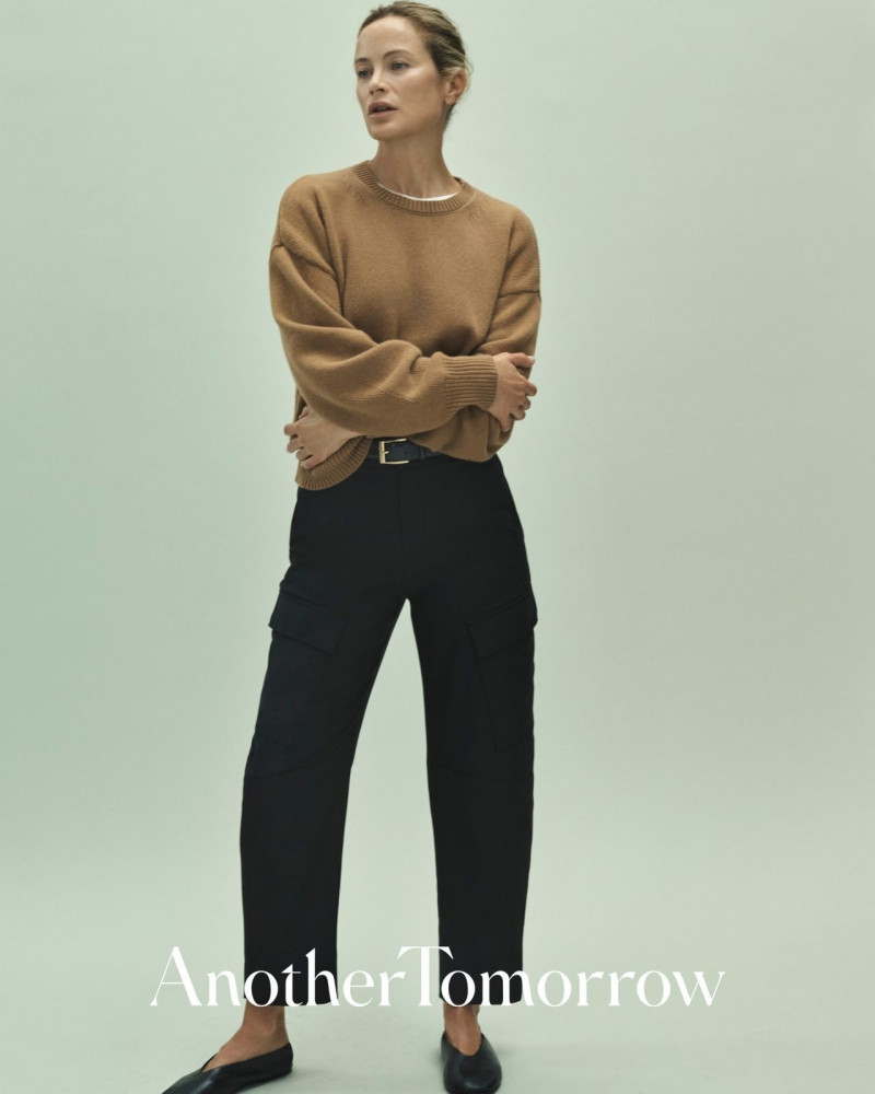 Carolyn Murphy featured in  the Another Tomorrow The Foundation advertisement for Autumn/Winter 2023