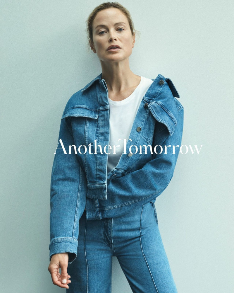Carolyn Murphy featured in  the Another Tomorrow The Foundation advertisement for Autumn/Winter 2023
