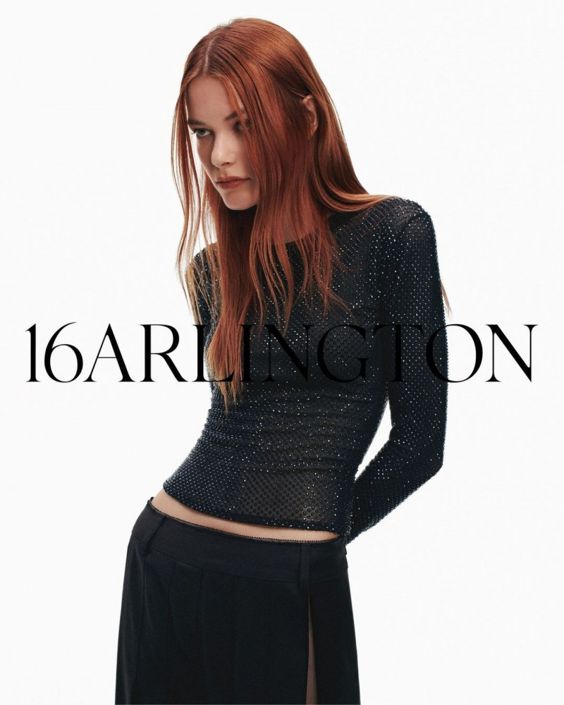 Louise Robert featured in  the 16Arlington advertisement for Autumn/Winter 2023