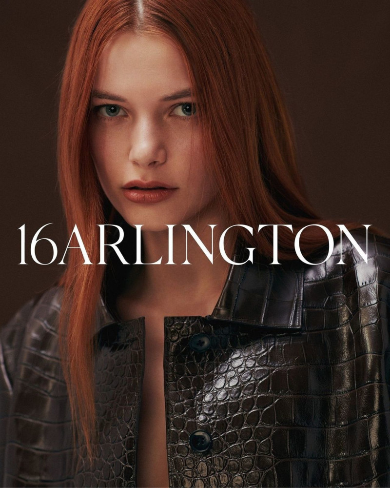 Louise Robert featured in  the 16Arlington advertisement for Autumn/Winter 2023