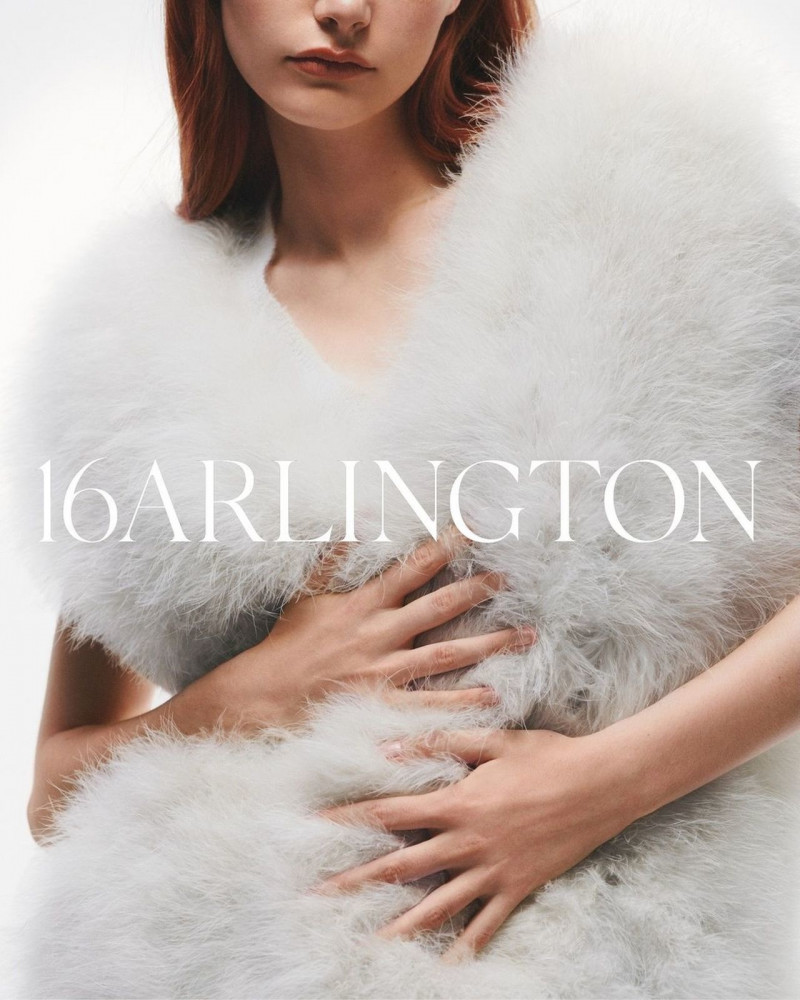 Louise Robert featured in  the 16Arlington advertisement for Autumn/Winter 2023