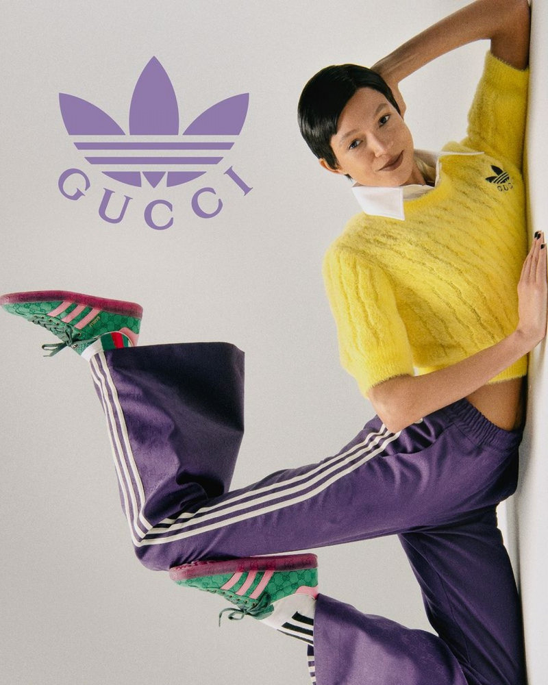 Jie Zheng featured in  the Gucci advertisement for Spring 2023