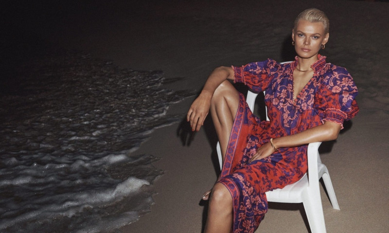 Cara Taylor featured in  the Zimmermann advertisement for Summer 2023