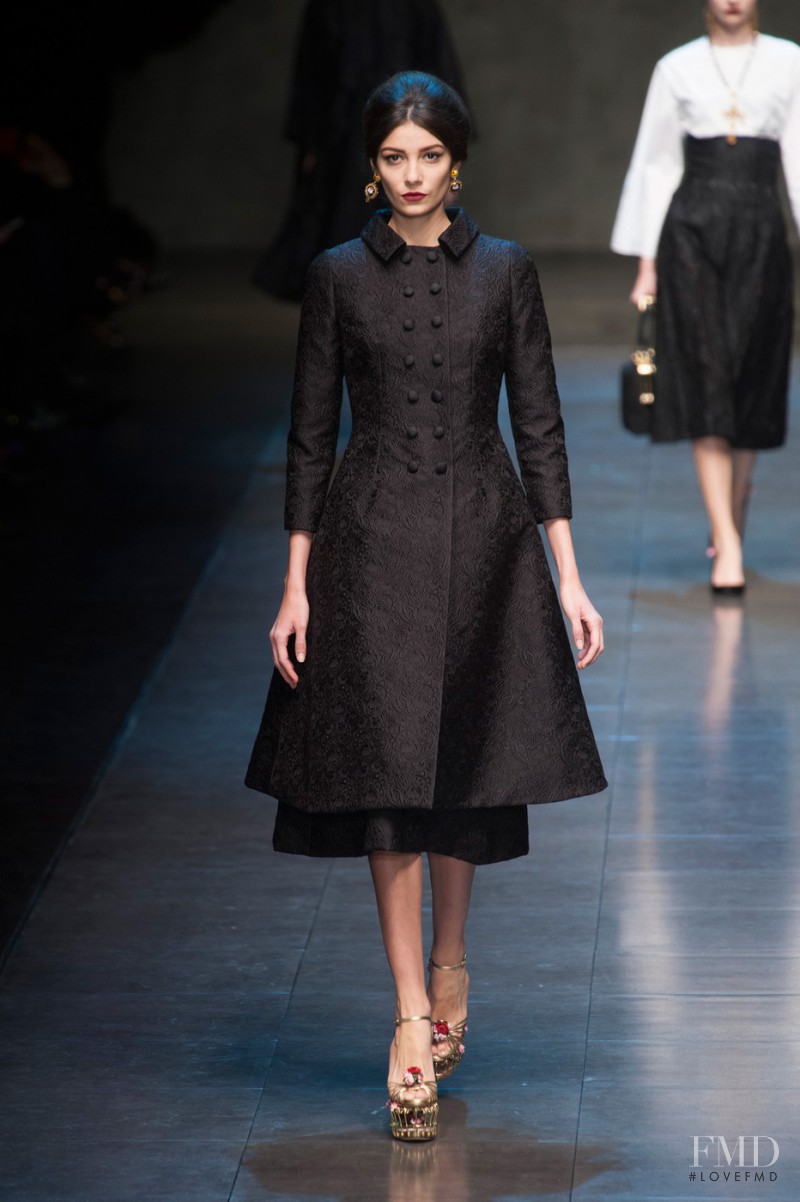 Muriel Beal featured in  the Dolce & Gabbana fashion show for Autumn/Winter 2013