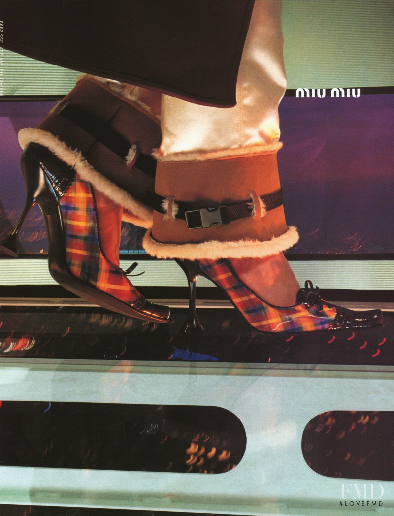 Mia Hessner-Sovensky featured in  the Miu Miu advertisement for Autumn/Winter 1999