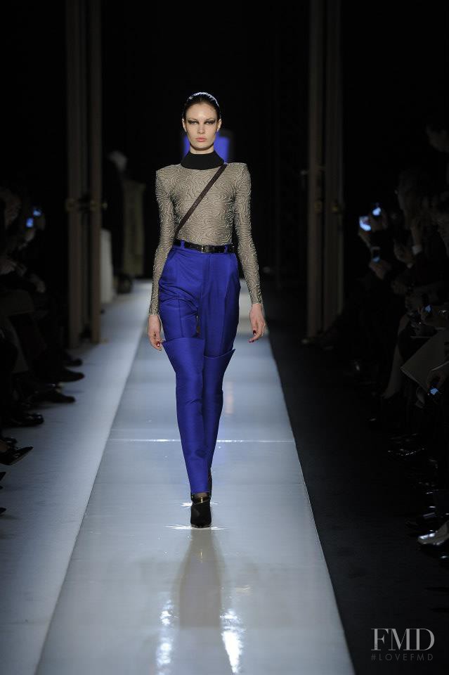 Alexandra Martynova featured in  the Roland Mouret fashion show for Autumn/Winter 2013