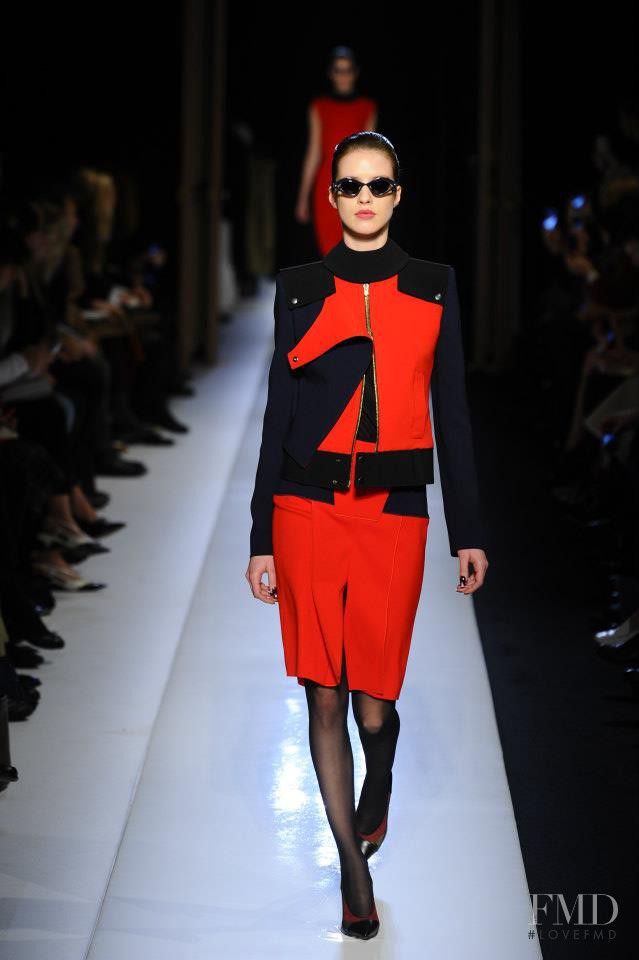 Julia Frauche featured in  the Roland Mouret fashion show for Autumn/Winter 2013