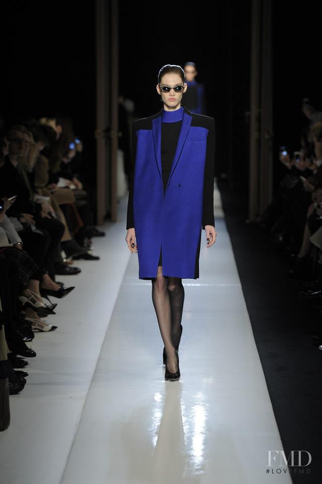 Irina Nikolaeva featured in  the Roland Mouret fashion show for Autumn/Winter 2013