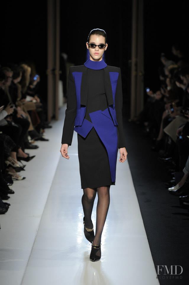 Pauline Hoarau featured in  the Roland Mouret fashion show for Autumn/Winter 2013