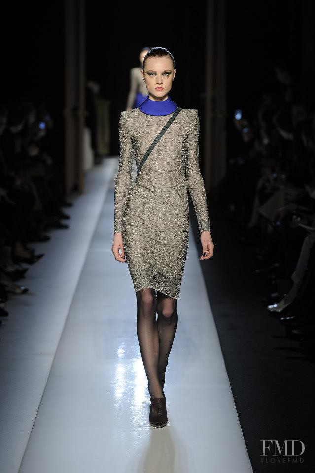 Lieve Dannau featured in  the Roland Mouret fashion show for Autumn/Winter 2013