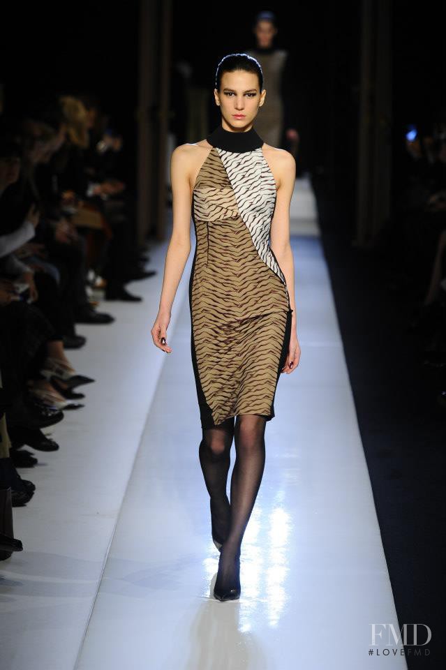 Mijo Mihaljcic featured in  the Roland Mouret fashion show for Autumn/Winter 2013