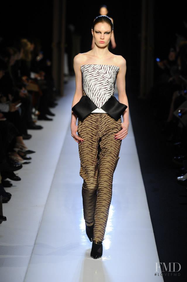 Alexandra Martynova featured in  the Roland Mouret fashion show for Autumn/Winter 2013
