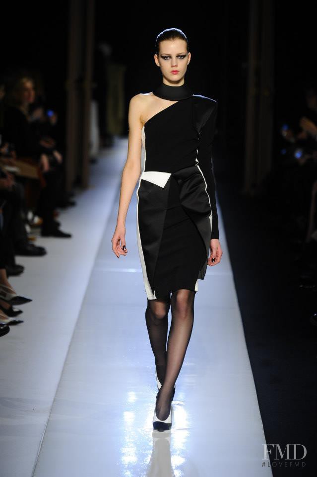 Esther Heesch featured in  the Roland Mouret fashion show for Autumn/Winter 2013