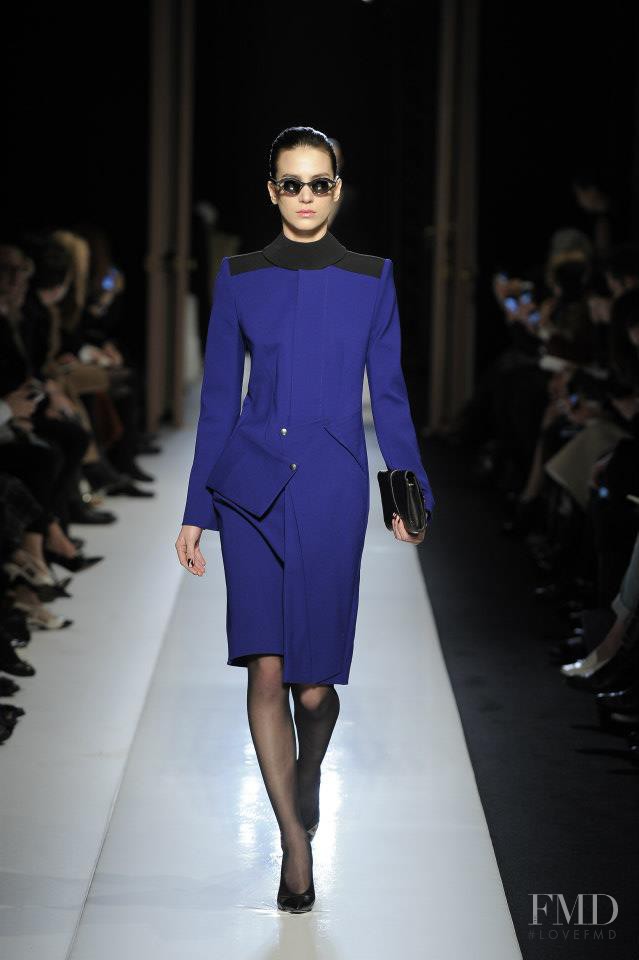 Mijo Mihaljcic featured in  the Roland Mouret fashion show for Autumn/Winter 2013