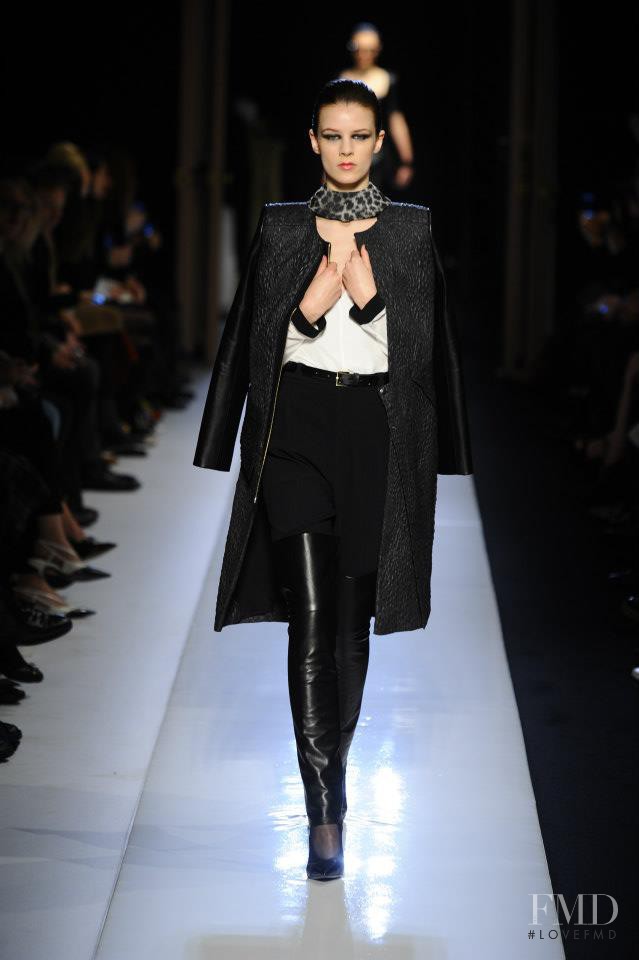Kayley Chabot featured in  the Roland Mouret fashion show for Autumn/Winter 2013
