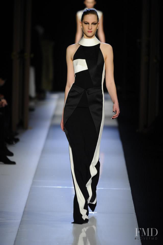 Rosanna Georgiou featured in  the Roland Mouret fashion show for Autumn/Winter 2013