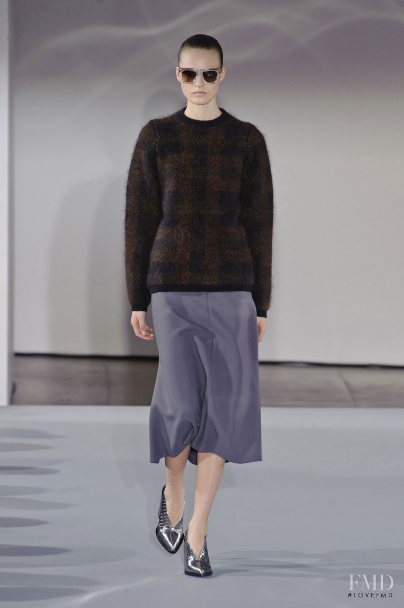 Tilda Lindstam featured in  the Jil Sander fashion show for Autumn/Winter 2013