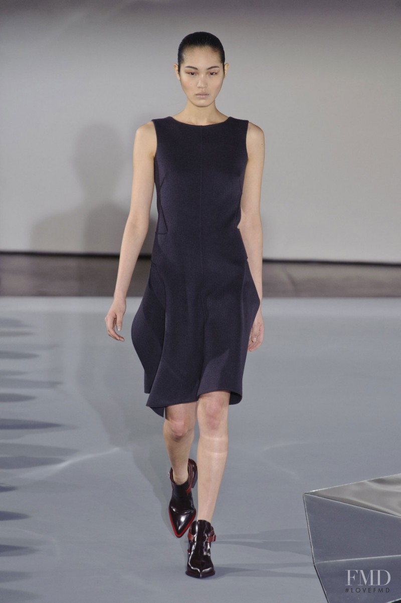 Chiharu Okunugi featured in  the Jil Sander fashion show for Autumn/Winter 2013