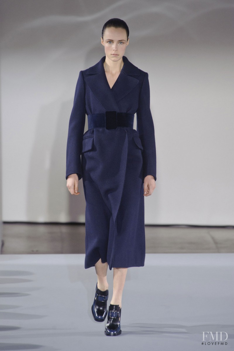 Edie Campbell featured in  the Jil Sander fashion show for Autumn/Winter 2013