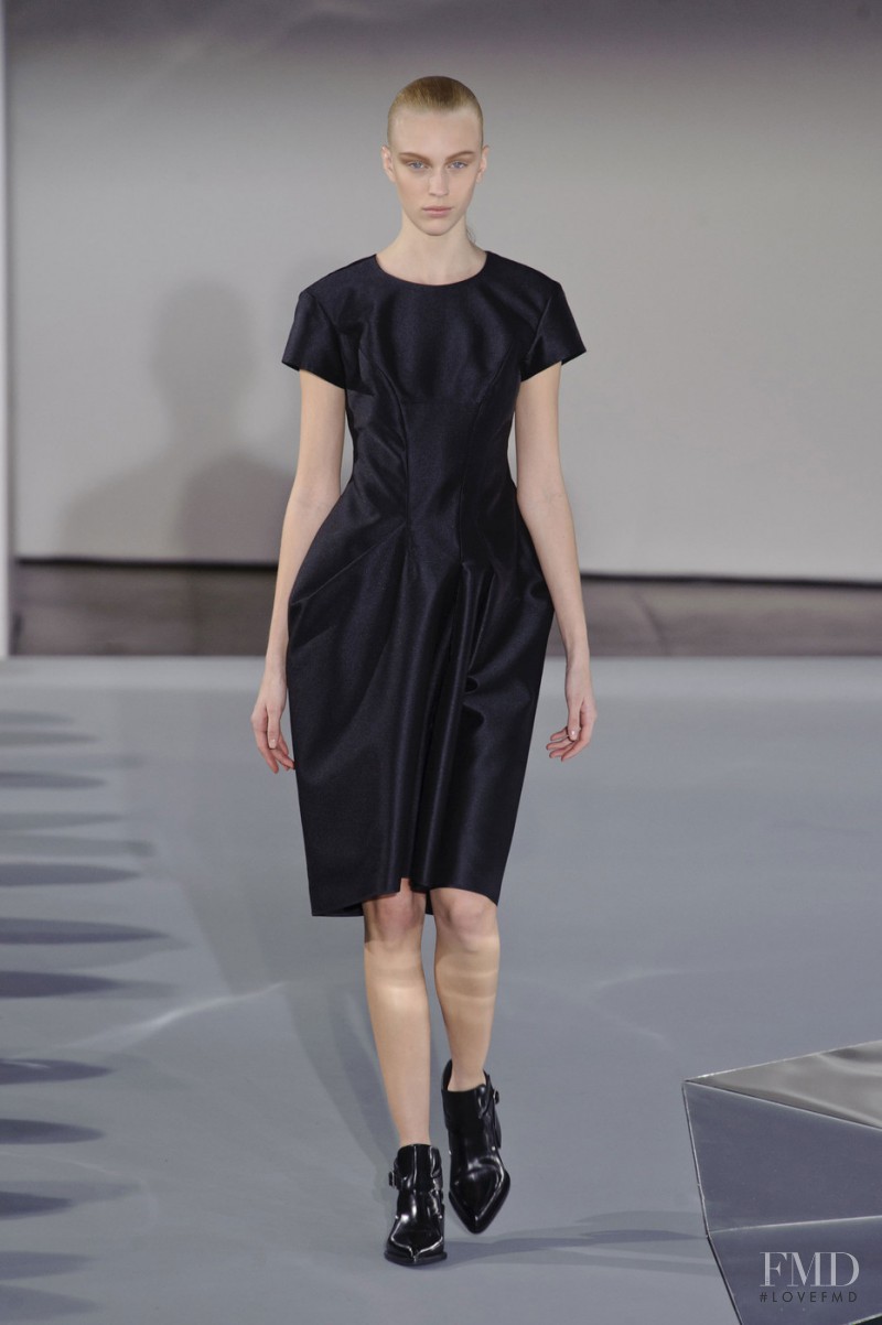 Juliana Schurig featured in  the Jil Sander fashion show for Autumn/Winter 2013