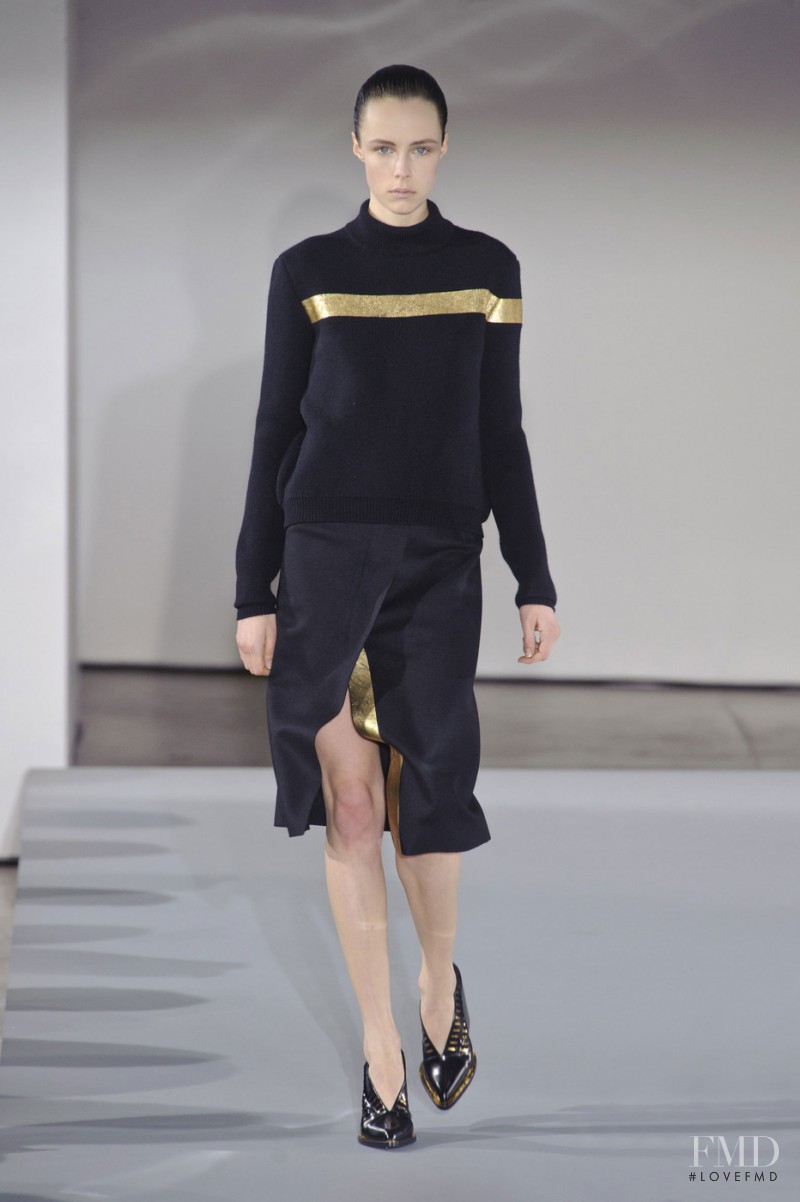 Edie Campbell featured in  the Jil Sander fashion show for Autumn/Winter 2013