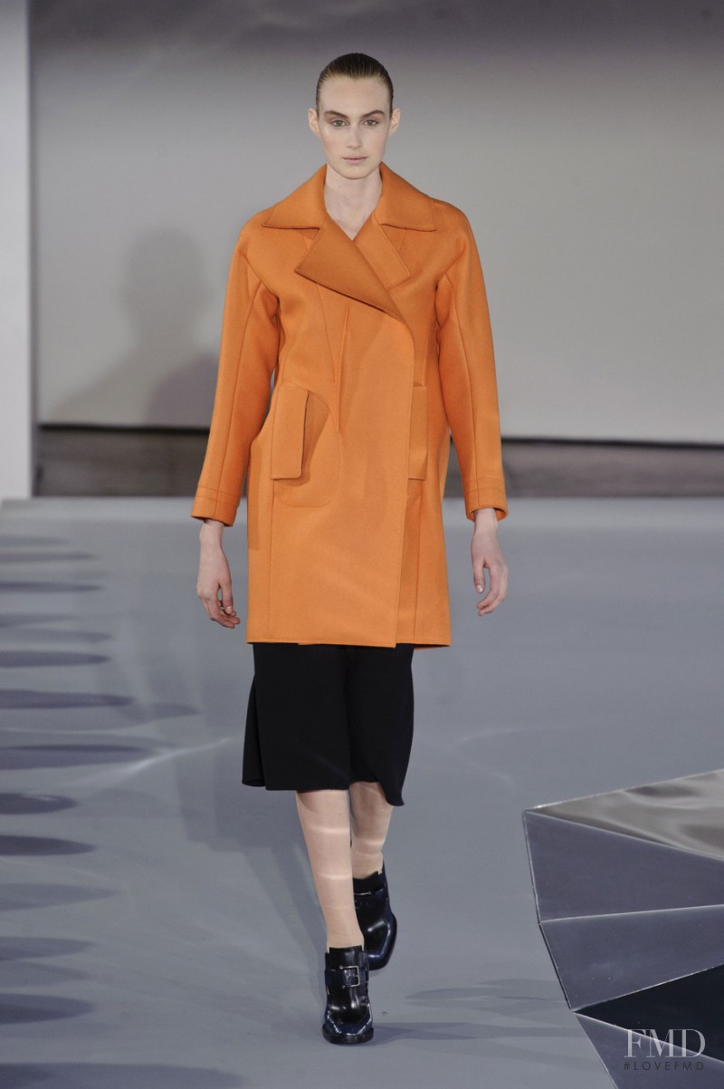 Dauphine McKee featured in  the Jil Sander fashion show for Autumn/Winter 2013