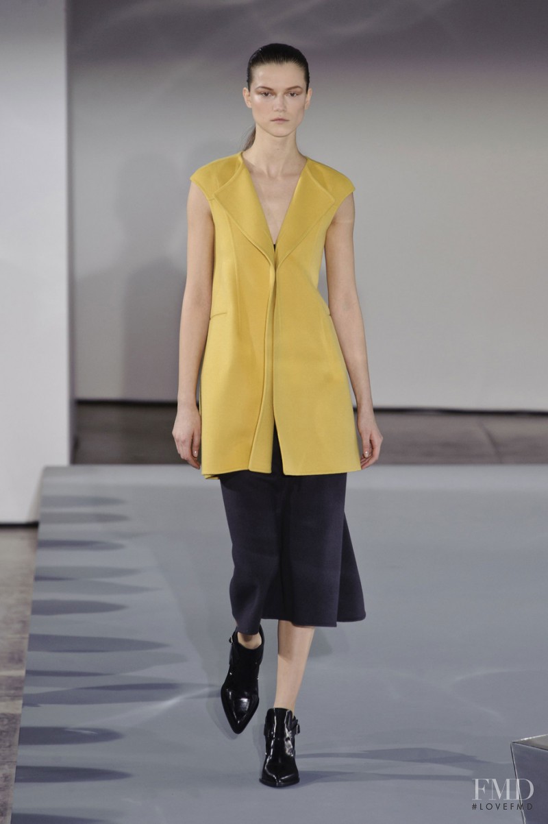 Kasia Struss featured in  the Jil Sander fashion show for Autumn/Winter 2013
