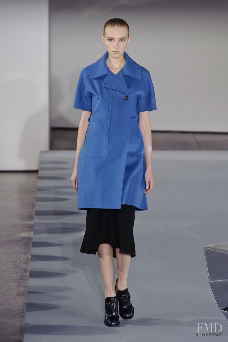 Kimi Nastya Zhidkova featured in  the Jil Sander fashion show for Autumn/Winter 2013