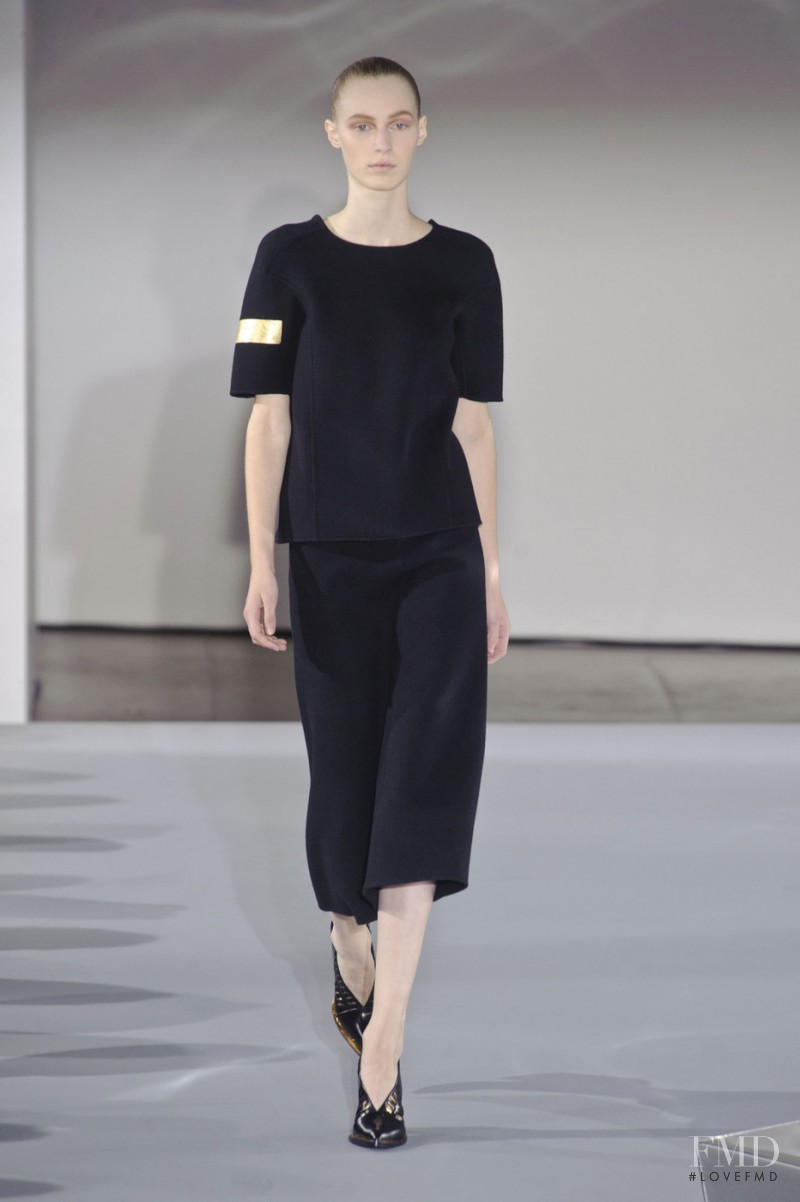 Julia Nobis featured in  the Jil Sander fashion show for Autumn/Winter 2013