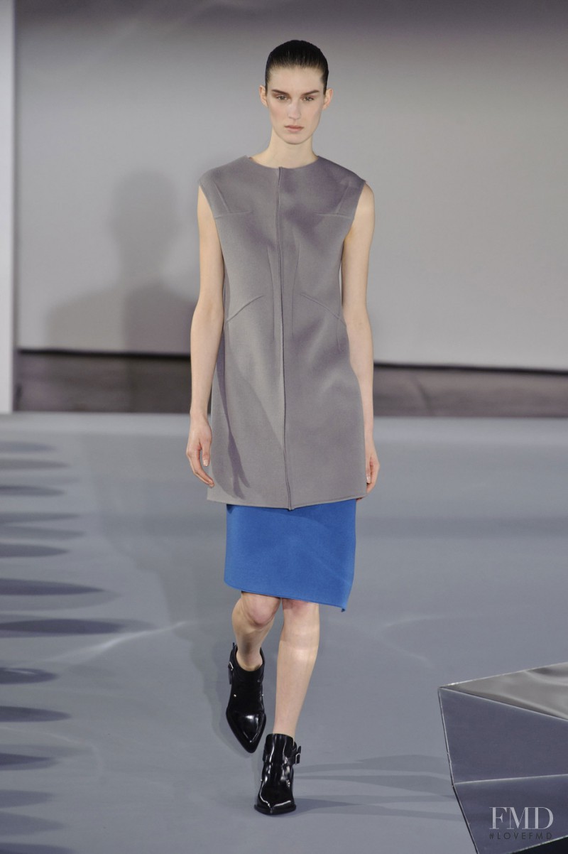 Marte Mei van Haaster featured in  the Jil Sander fashion show for Autumn/Winter 2013