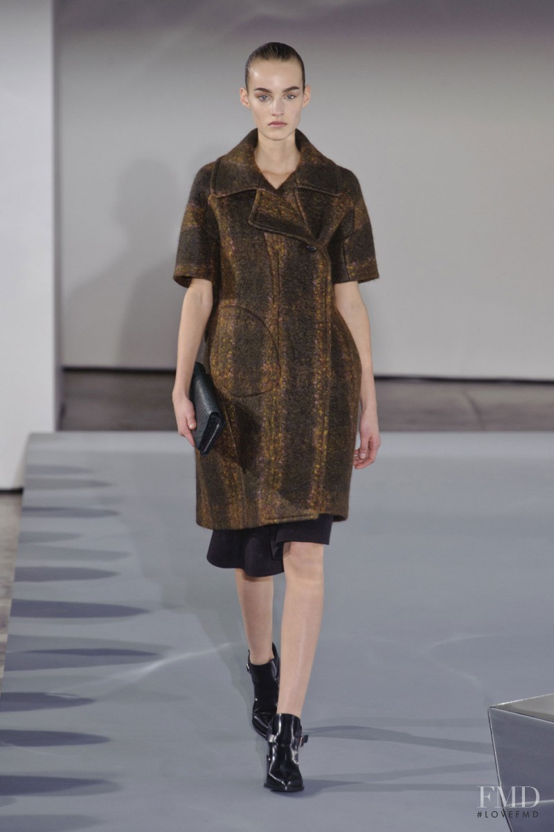Maartje Verhoef featured in  the Jil Sander fashion show for Autumn/Winter 2013